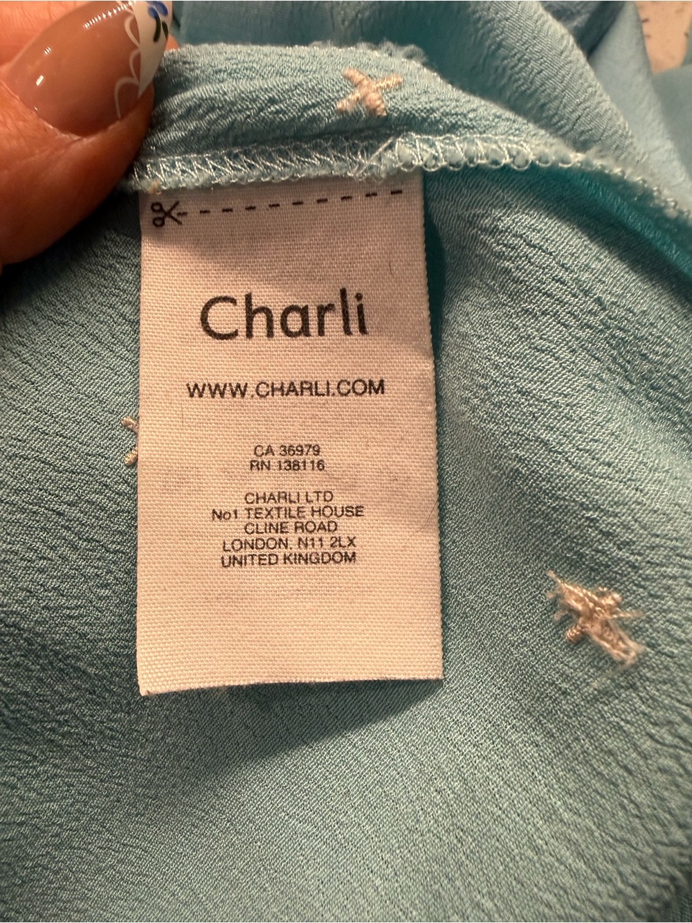 Charli Size 6 Women's Light Blue V-Neck Smocked Waist Maxi Dress - Picture 4 of 7